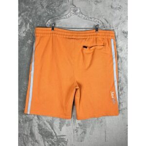 Vintage 90s Y2K FUBU Circa Sweat Shorts Mens XXL Orange Baggy Drawstring Hip Hop